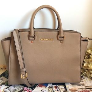 MICHAEL KORS DARK KHAKI LARGE SELMA